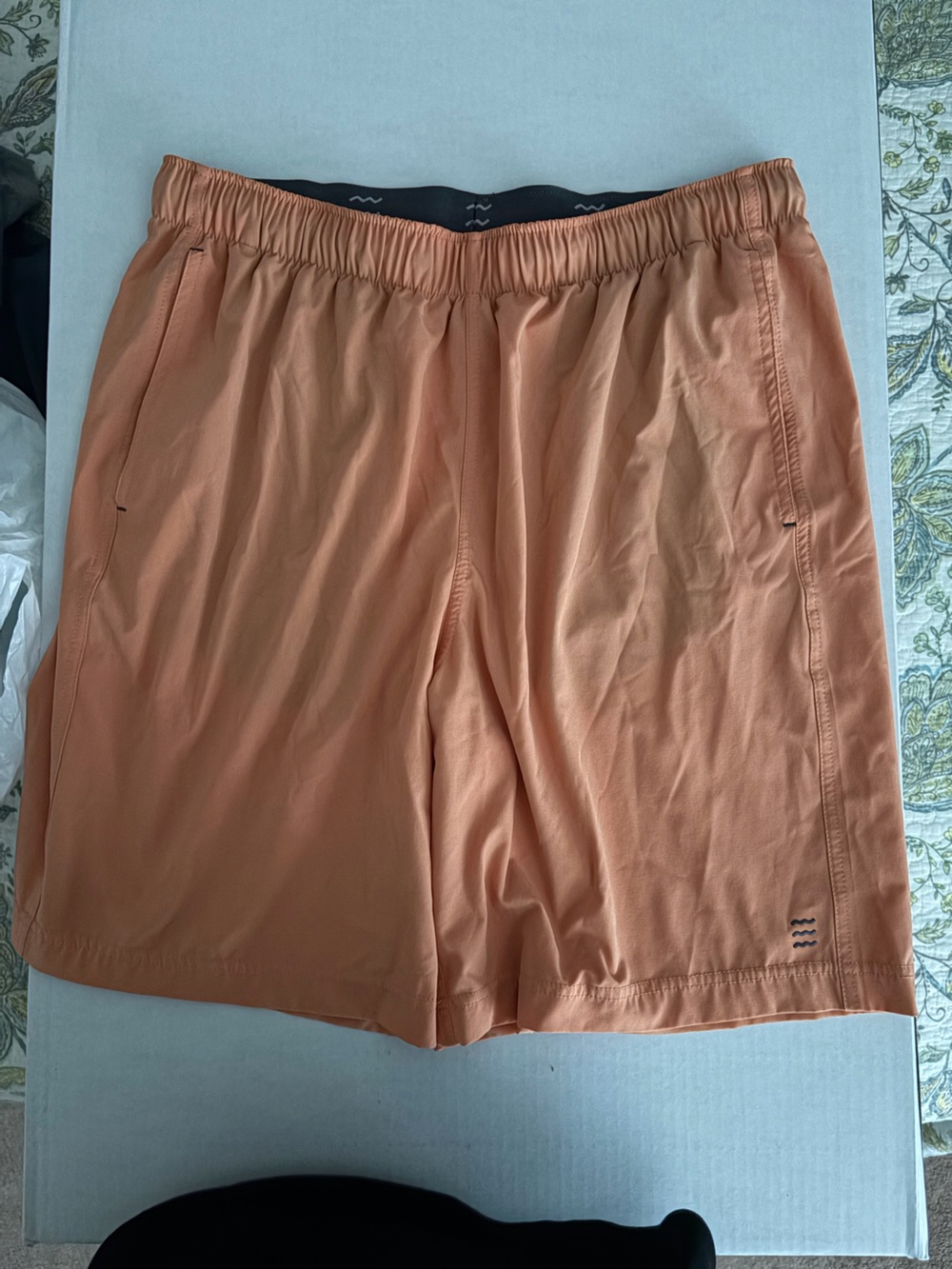 Free Fly Apparel Men’s Athletic Shorts in Coral Peach